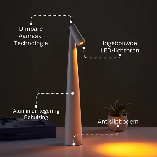 Nordic minimalistic design sfeerlamp | Draadloos | LED | Leeslamp | Dinnerlamp