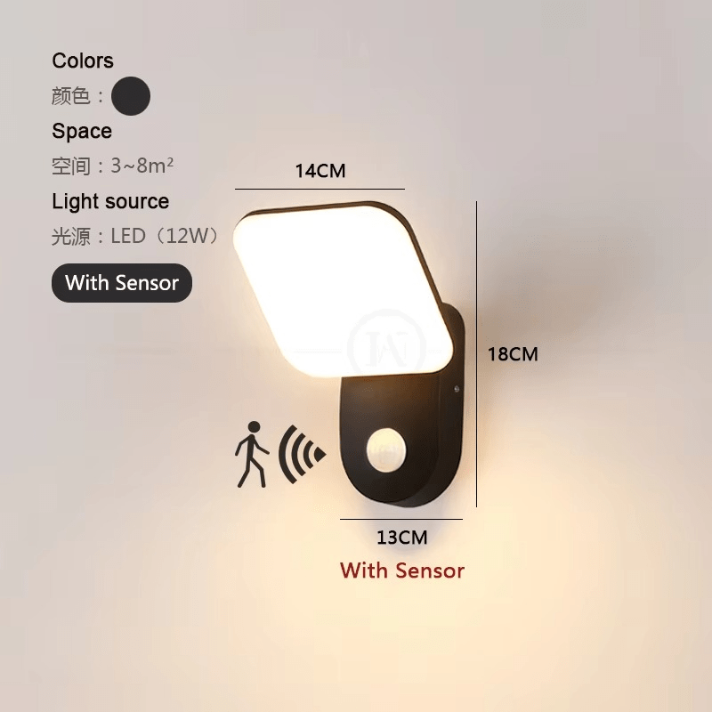 LED wandlamp met bewegingssensor