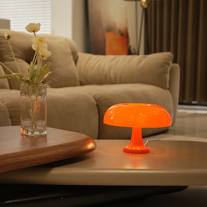 Retro Mushroom Tafellamp | Oranje