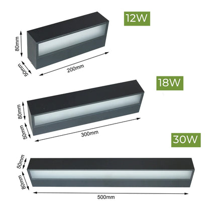 Lumistra LED Wandlamp voor Buiten | Waterdicht IP65 | Verkrijgbaar in 3 Lengtes & Lichtkleuren