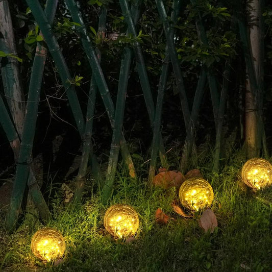 KugelLicht | Waterdichte LED-buitenlamp op zonne-energie met perzikbloesems