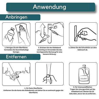 NanoStick | Transparant dubbelzijdig plakband