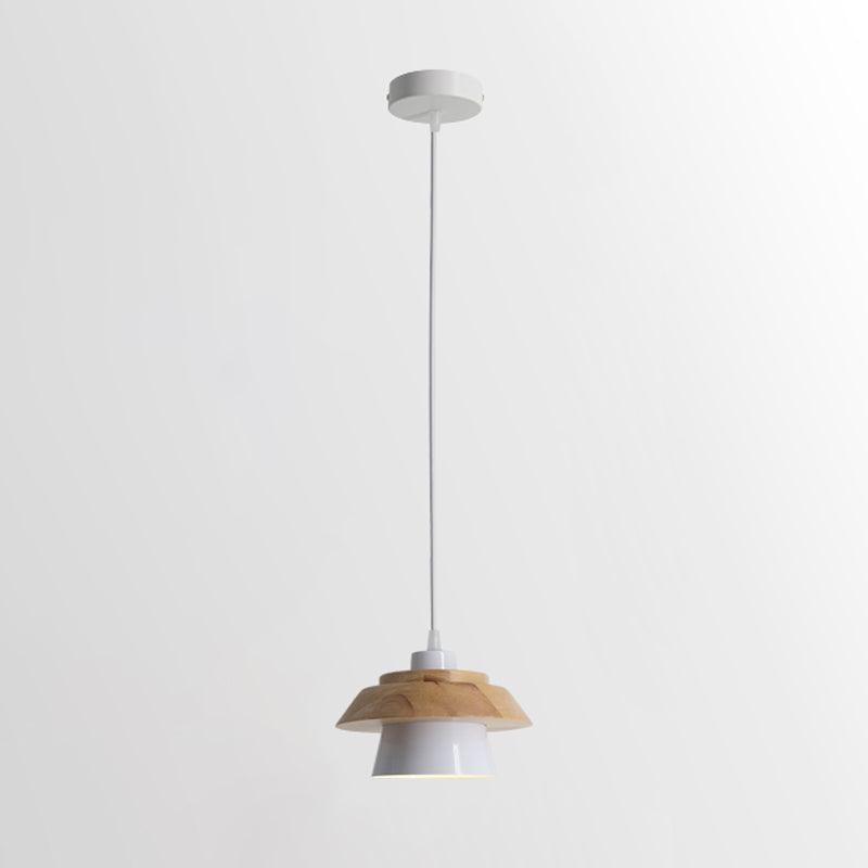 Stenen houten hanglamp