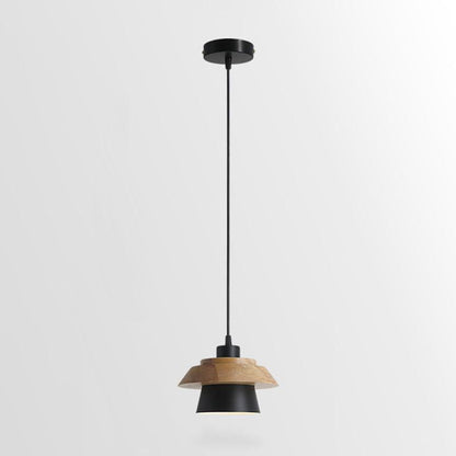 Stenen houten hanglamp
