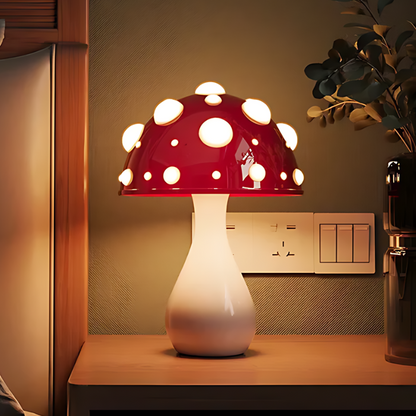 AmanitaLichtzauber | Sfeervolle LED Paddenstoelenlamp met Uniek Design voor Magische Interieurs