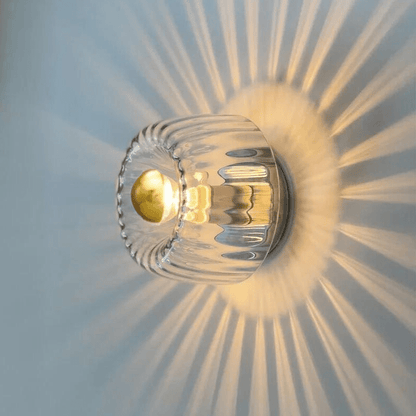 Nordhaus | Minimalistische Scandinavische Wandlamp – Glas & Metaal | Moderne Sfeerverlichting