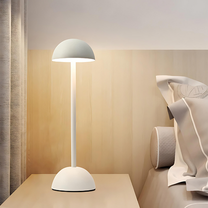 MushroomGlow Paddenstoel Tafellamp | Draadloze LED Lamp met Touchbediening & Minimalistisch Design