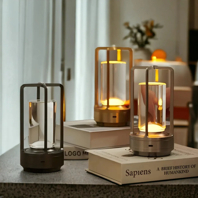 NordicaGlow | Scandinavische Draadloze LED Tafellamp