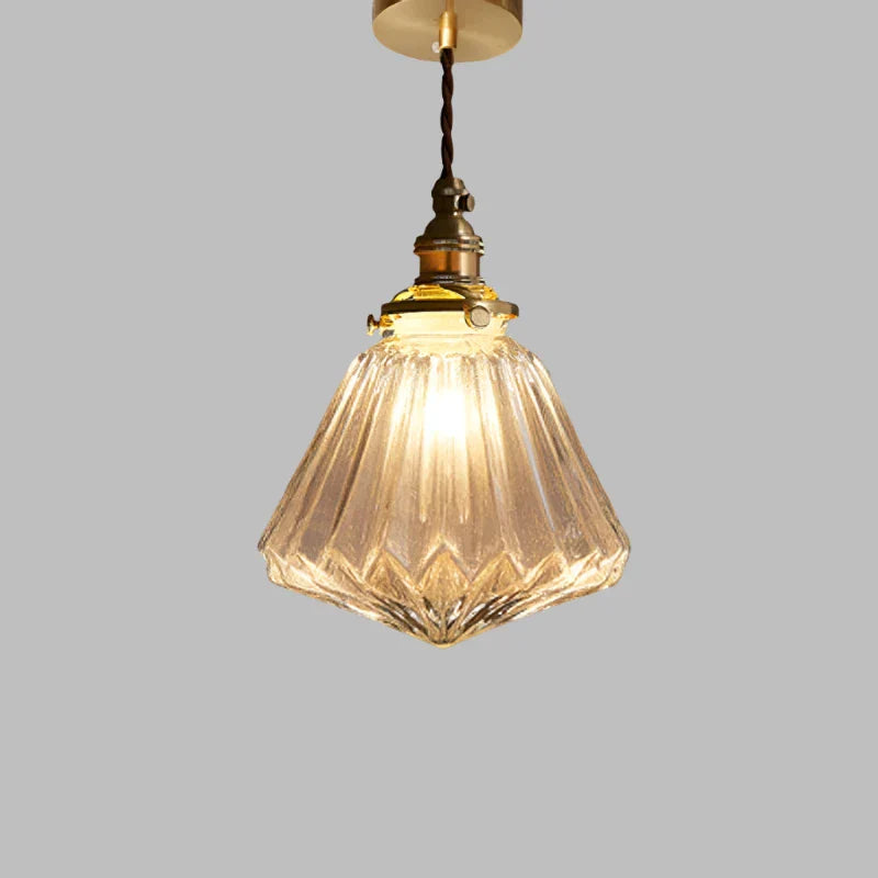 Kristallen glazen hanglamp