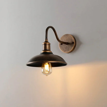 LONI Klassieke Buitenlamp met Zwanenhals | Weerbestendig & E27 Fitting