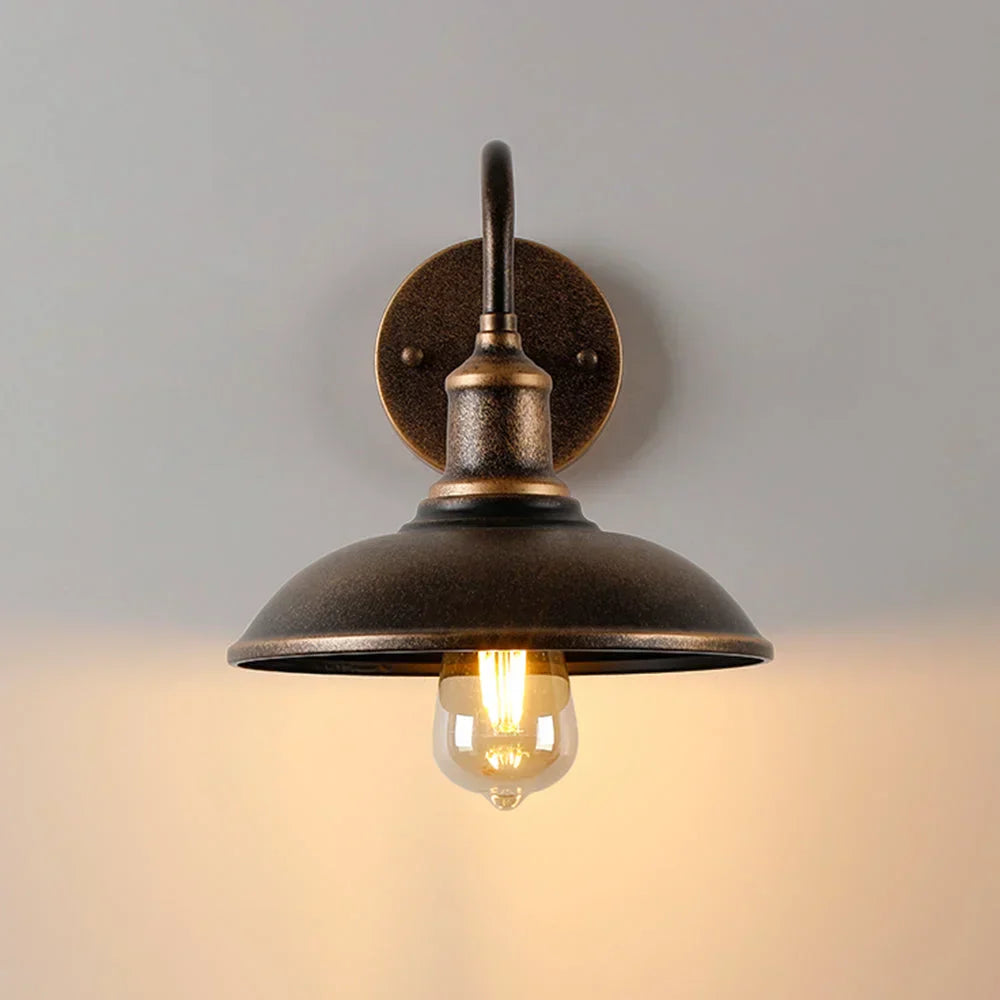 LONI Klassieke Buitenlamp met Zwanenhals | Weerbestendig & E27 Fitting