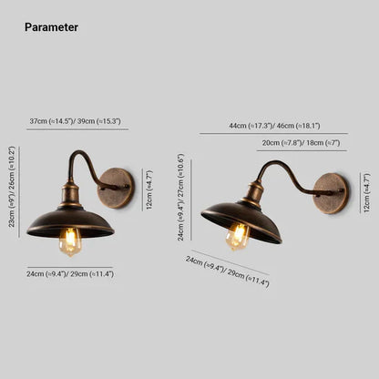 LONI Klassieke Buitenlamp met Zwanenhals | Weerbestendig & E27 Fitting