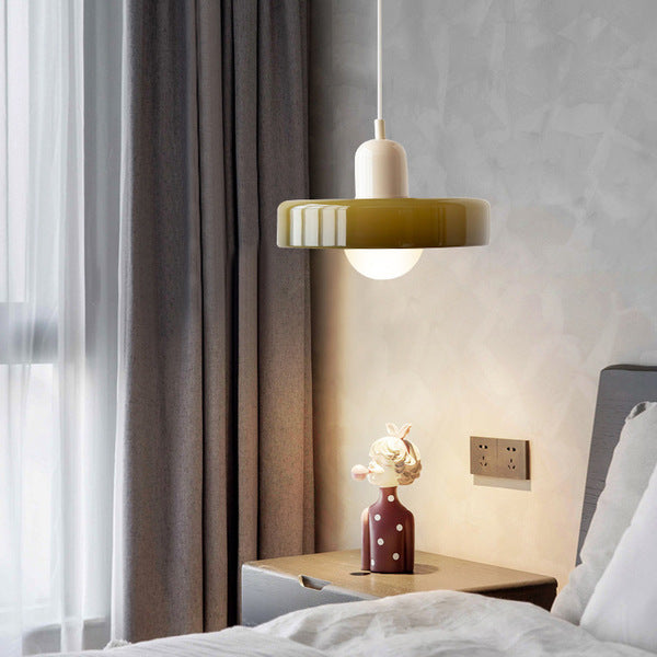 StiloGlas | Kleurrijke Hanglamp in Bauhaus-stijl – Glas-in-lood Design & Modern Vakmanschap