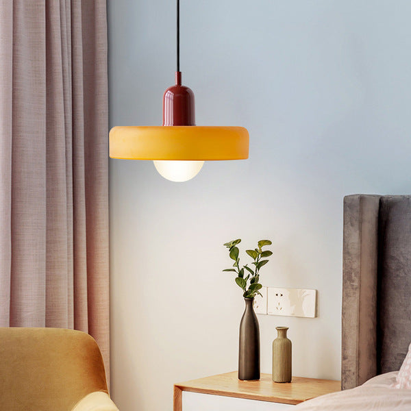 StiloGlas | Kleurrijke Hanglamp in Bauhaus-stijl – Glas-in-lood Design & Modern Vakmanschap