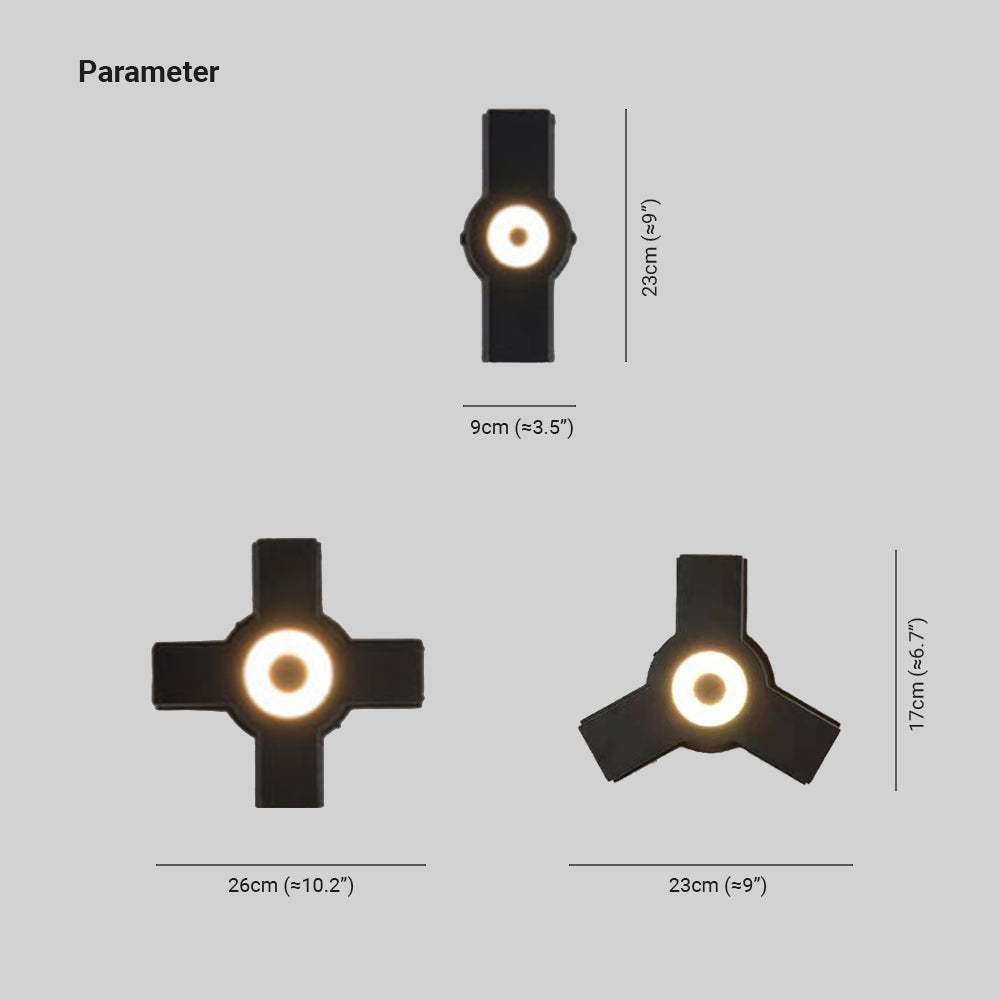 GlowCross | Moderne kruisvormige wandlamp