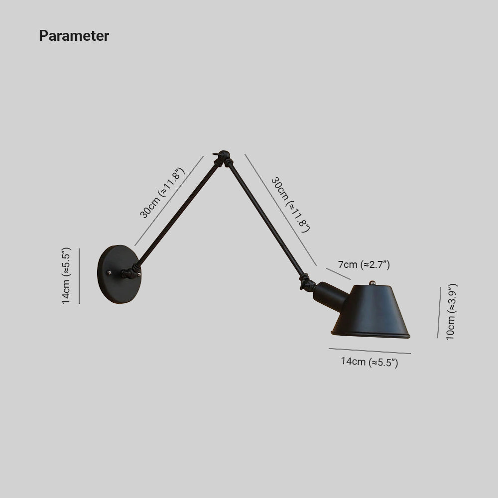 CopperFlex | Vintage verstelbare wandlamp