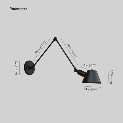 CopperFlex | Vintage verstelbare wandlamp