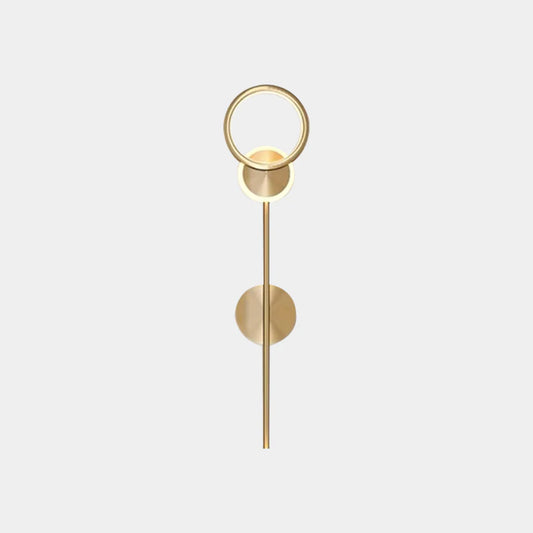 GlintForge – Moderne LED Wandlamp in Goud voor Woonkamer & Hal