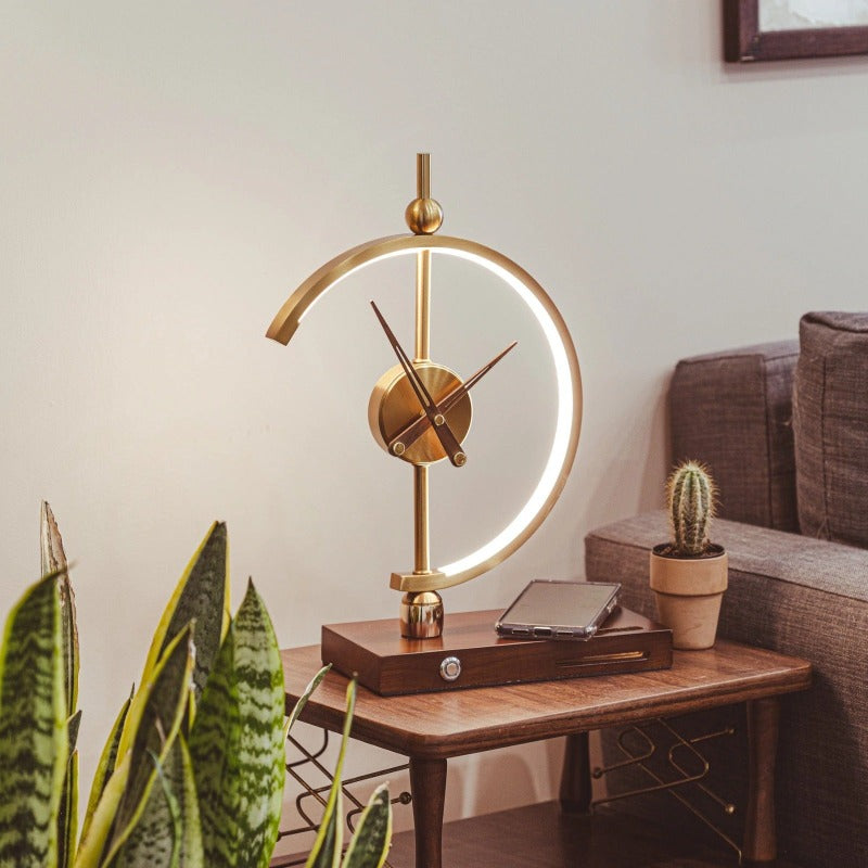 ZenClock | Multifunctionele tafellamp met klok en oplaadfunctie