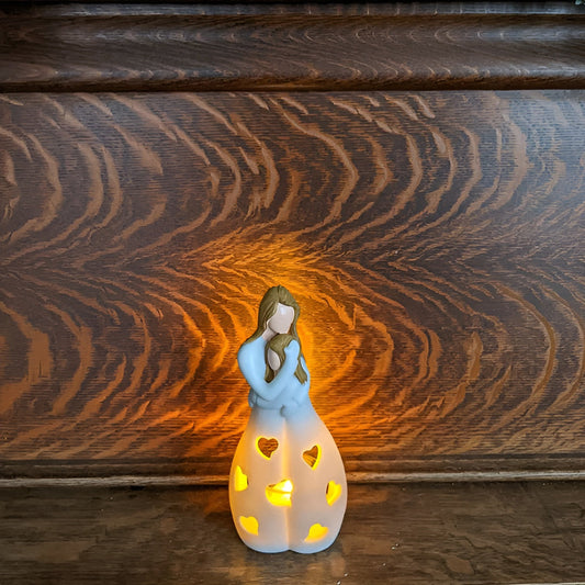 HeartLight | Hartverwarmende Moeder & Dochter Beeld Lamp