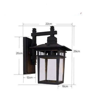 Alessio Zwart Deco Buiten Wandlamp