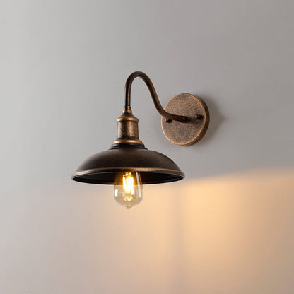 Alessio Rustieke Komvormige Antiek Messing IP65 Waterdichte Wandlamp voor Buiten