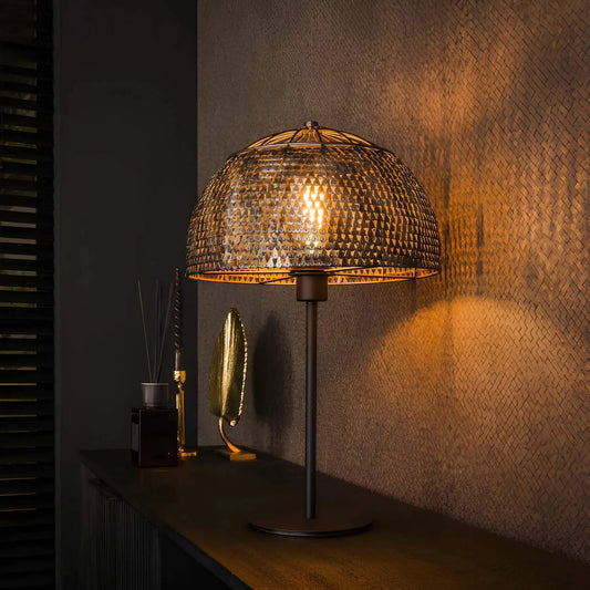 Alfie Lampe - Design tafellamp zwart en bruin