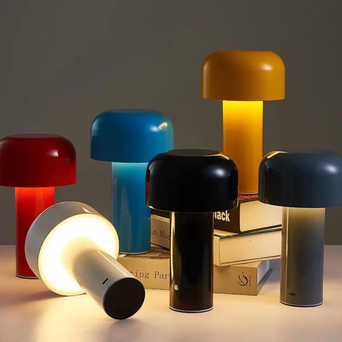 Compacte LED paddestoellamp | Sfeervolle tafellamp voor elke hoek