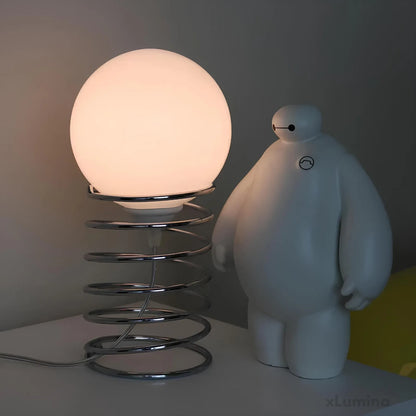 ArtisticStat - Metalen vederlichte glazen tafellamp