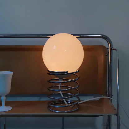 ArtisticStat - Metalen vederlichte glazen tafellamp