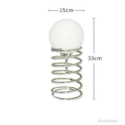 ArtisticStat - Metalen vederlichte glazen tafellamp