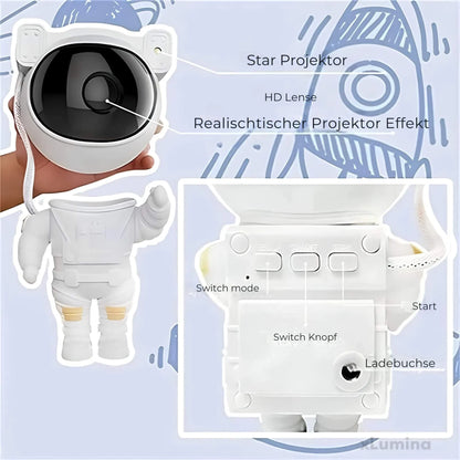 Astronaut sterrenhemel projectorlamp