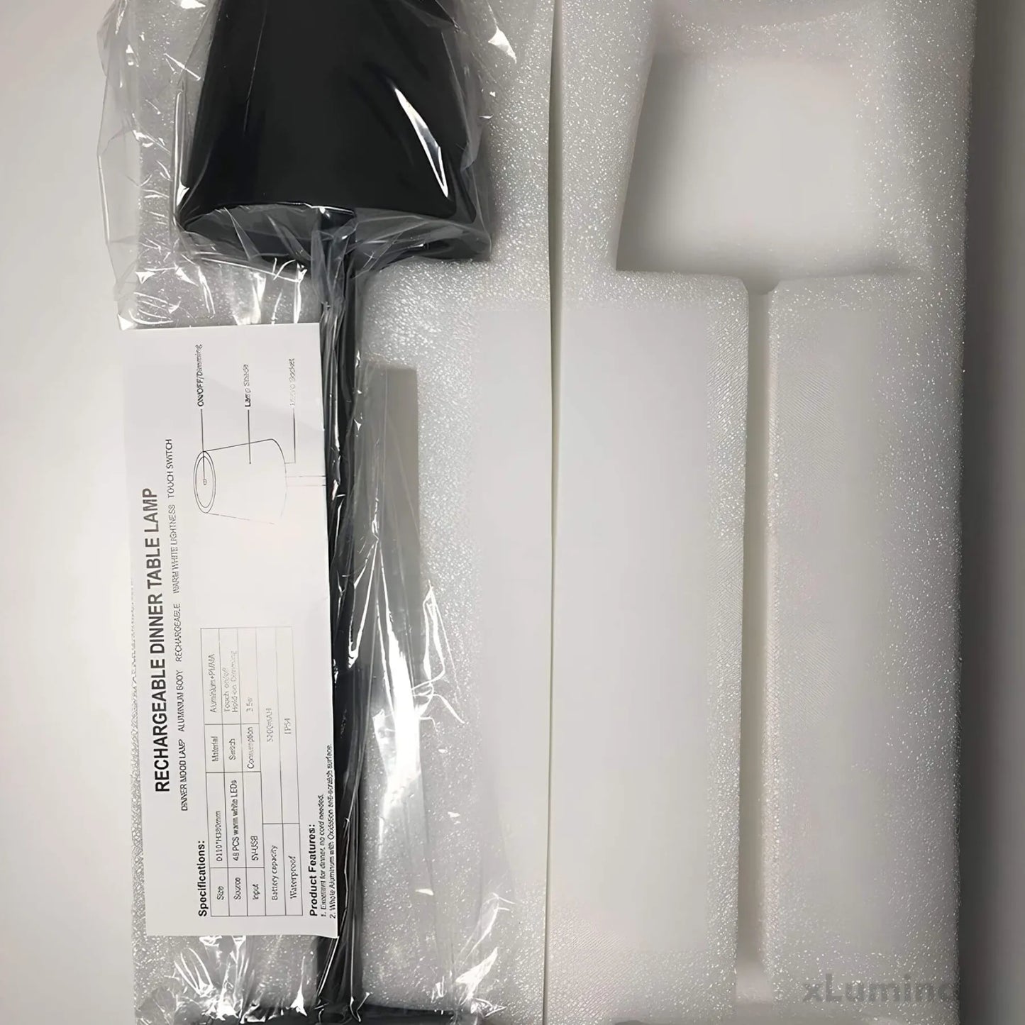AuraLight - Snoerloze minimalistische tafellamp