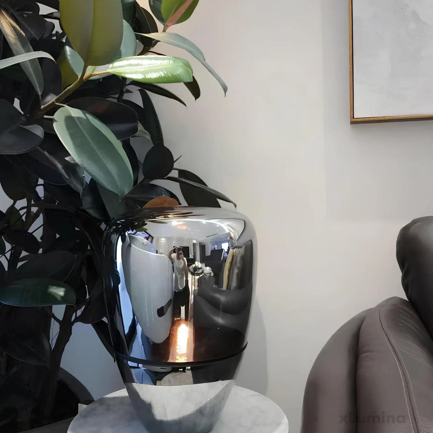 van glas voor de woonkamer - tafellamp met elegante binnenverlichting