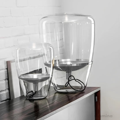 van glas voor de woonkamer - tafellamp met elegante binnenverlichting