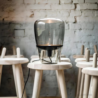van glas voor de woonkamer - tafellamp met elegante binnenverlichting