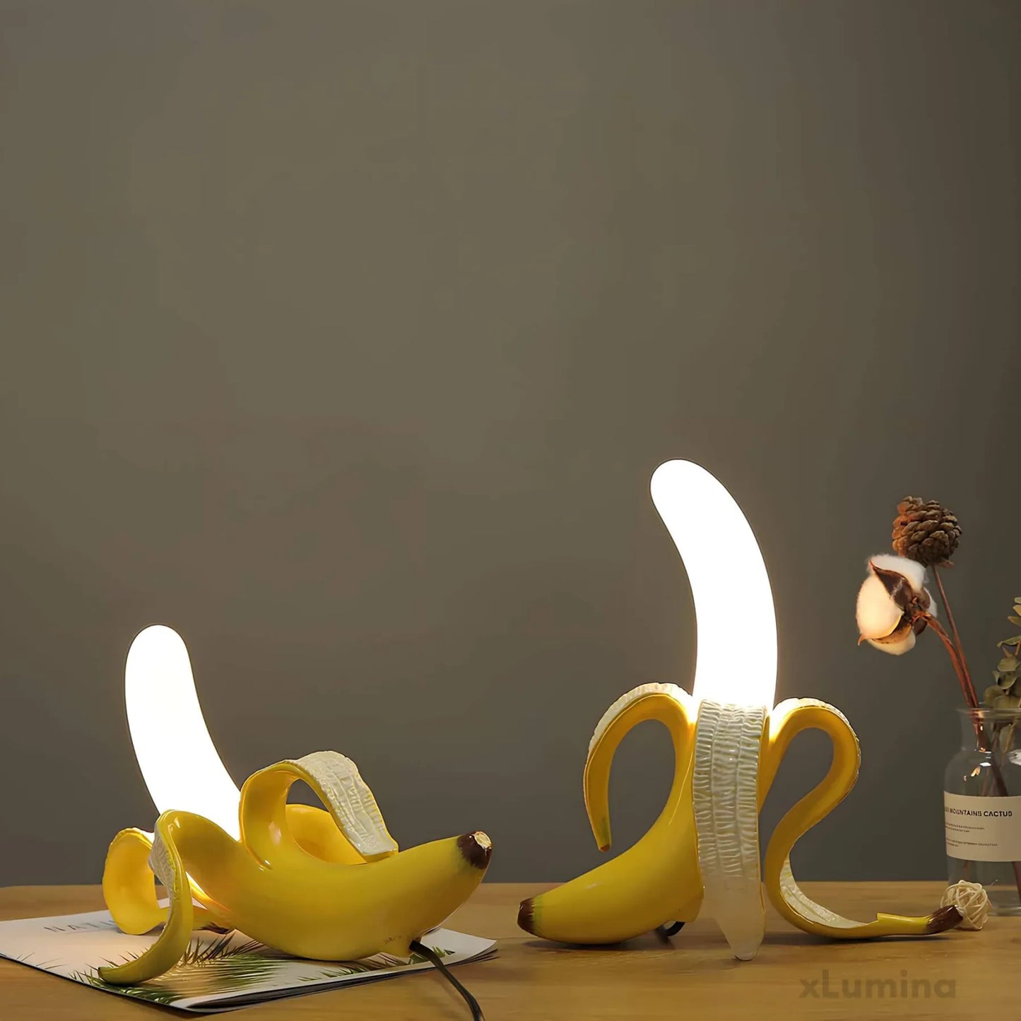 BananaShine - Moderne bananen tafellamp