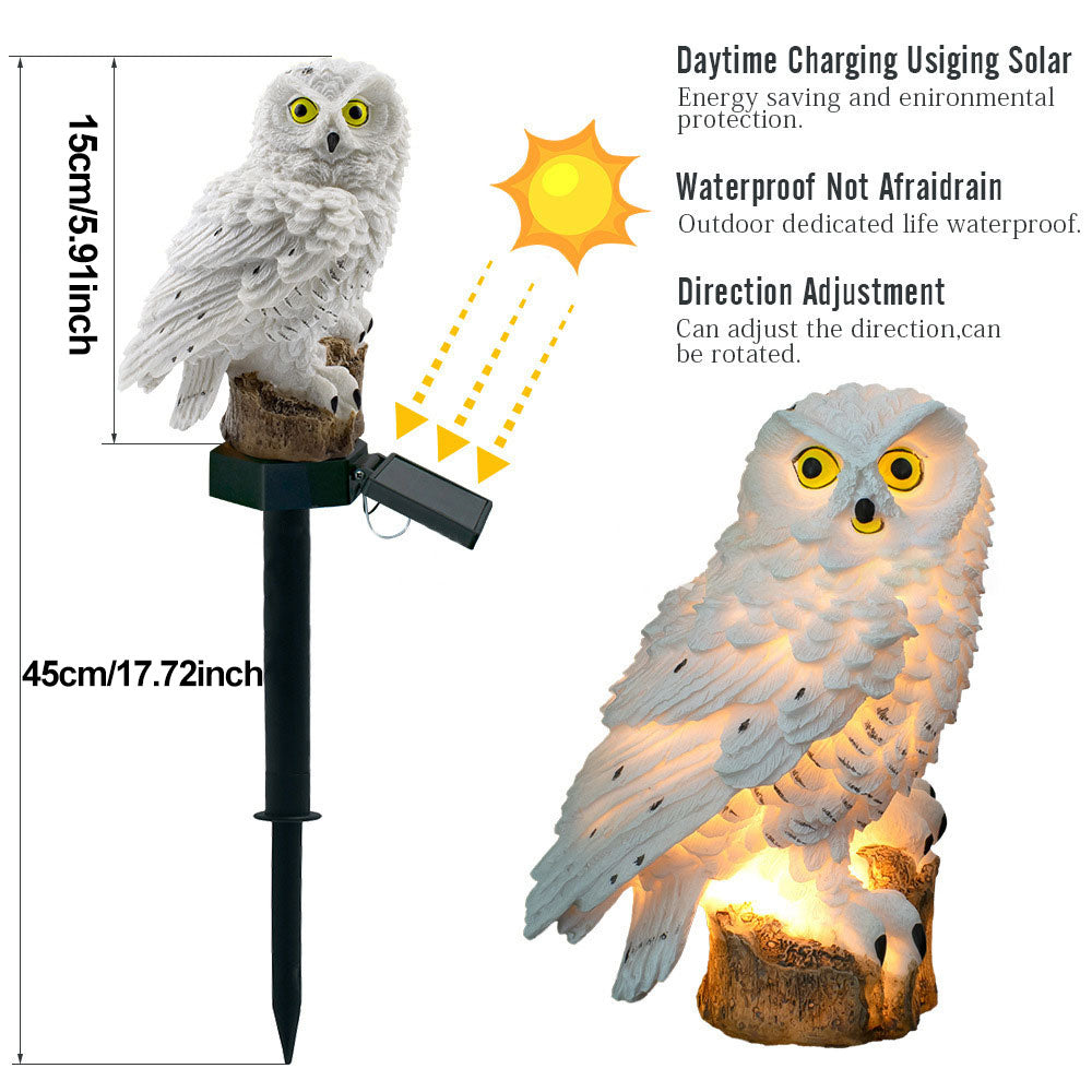 Owl | Uil Beeld Tuinverlichting en Decoratie (2-Pack)