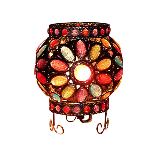 BeadLight - Bedlampje met acrylkralen in brons