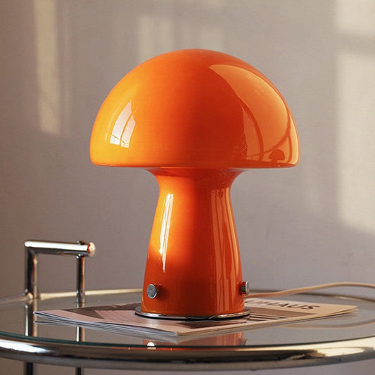 LampenTraum | Scandinavische LED tafellamp in oranje en wit