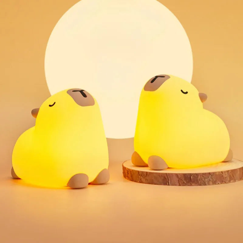 Touch Sensor Capybara Silicone Night Light