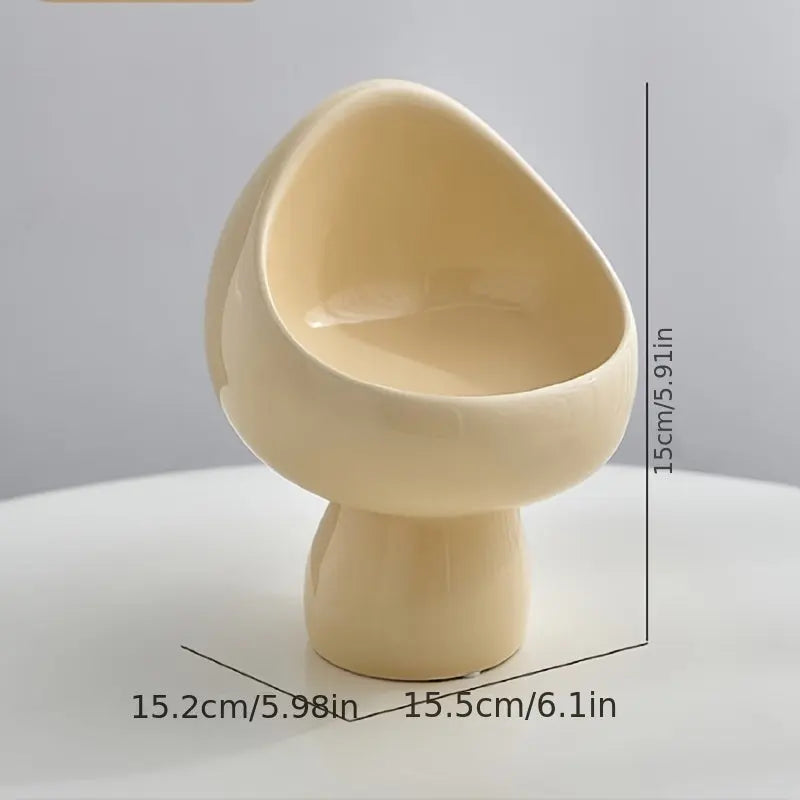 Elegant Keramische Paddenstoel Sleutel- en Sieradenhouder – Chic Decor voor Slaapkamer en Hal