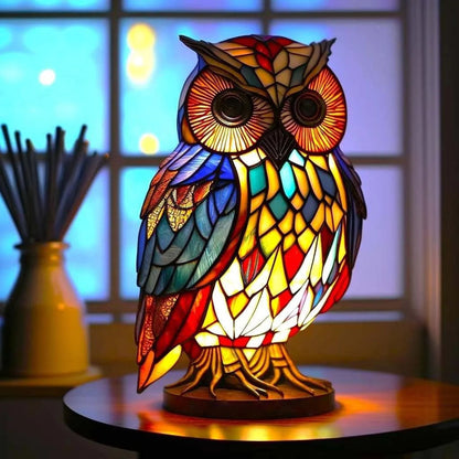 LumiPet | Sfeervolle Dieren Lamp | Glas In Lood Stijl