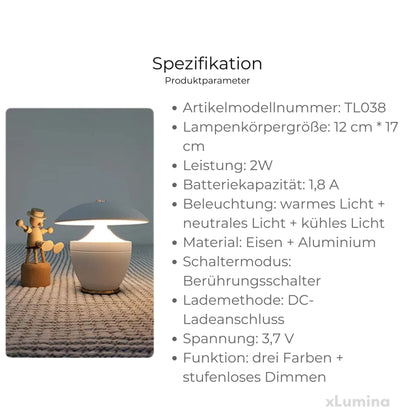 Draadloze Glow - Draadloze bureaulamp
