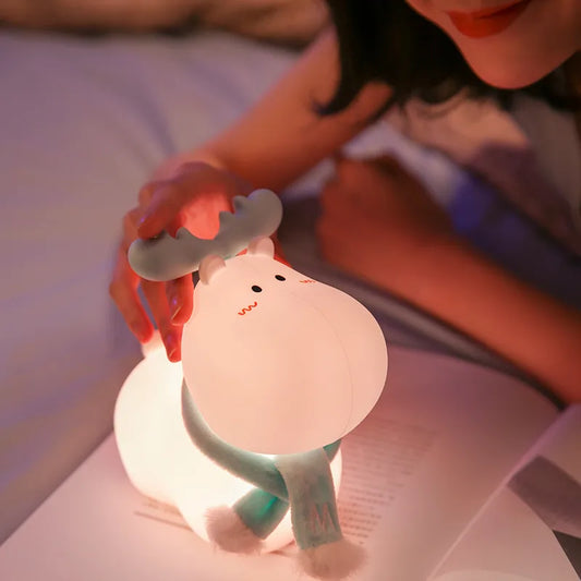 Soft Moose Silicone  Night Lamp