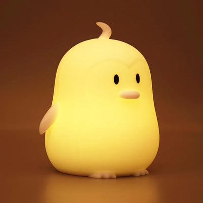 Penguin Silicone Pat-Induction LED Night Light