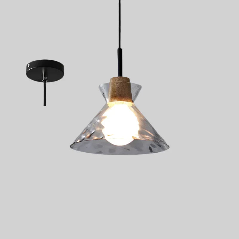 Luma - Hanglamp in gegolfd glas