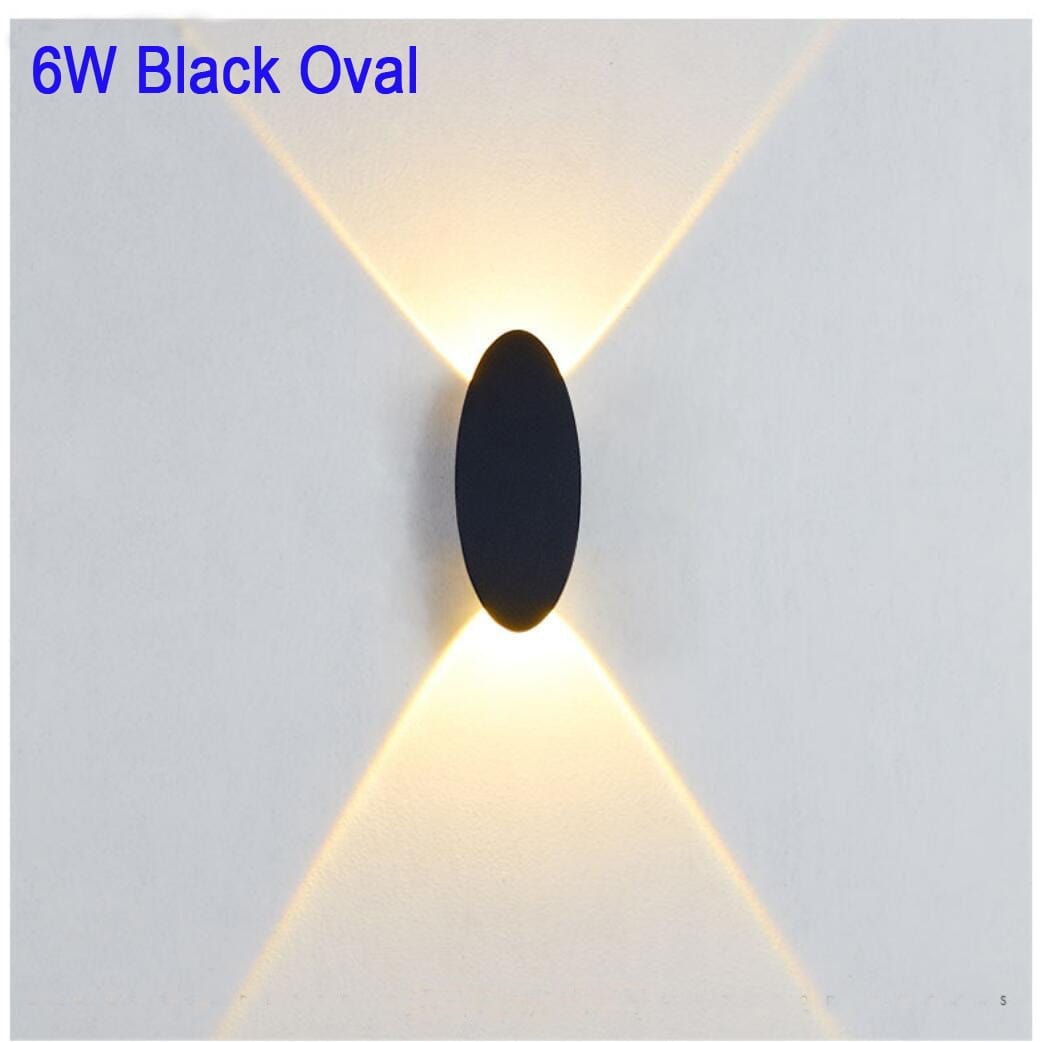 STRALO LED Wandlamp Buiten – IP65 – Warm Wit – Ovaal of Rechthoek – 6W