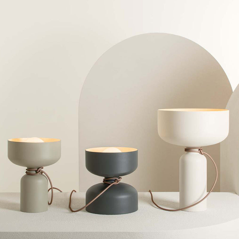 EisBlüte Scandinavische LED Tafellamp | Elegante Nordic Lamp met Vorstglas & Warm Licht voor Woonkamer & Slaapkamer