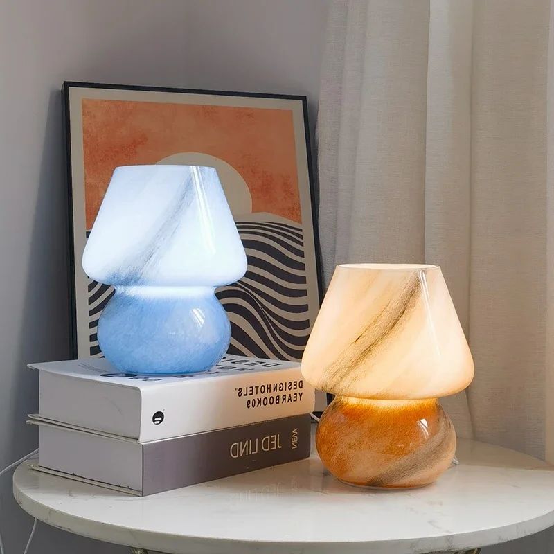 MushHue Marmeren Paddenstoel Tafellamp | Stijlvolle LED Tafellamp met Luxe Design voor Woonkamer & Slaapkamer